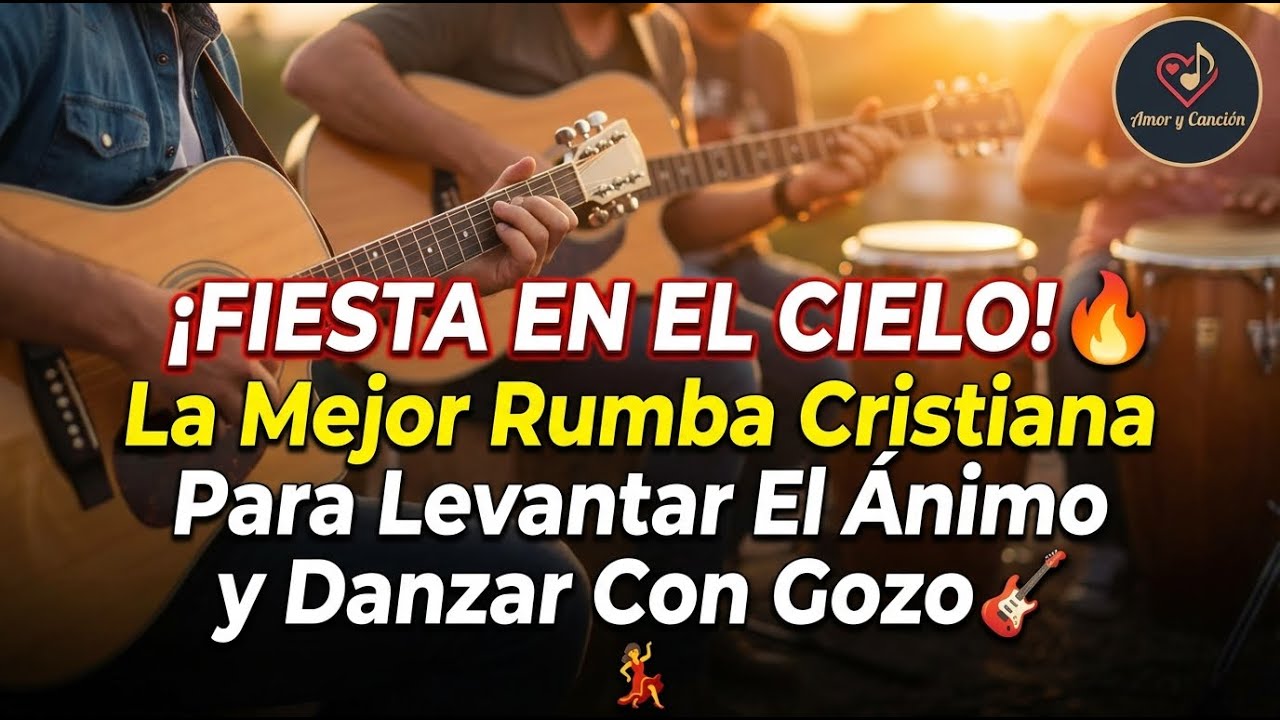 ¡FIESTA EN EL CIELO! 🔥 La Mejor Rumba Cristiana Para Levantar El Ánimo y Danzar Con Gozo 🎸