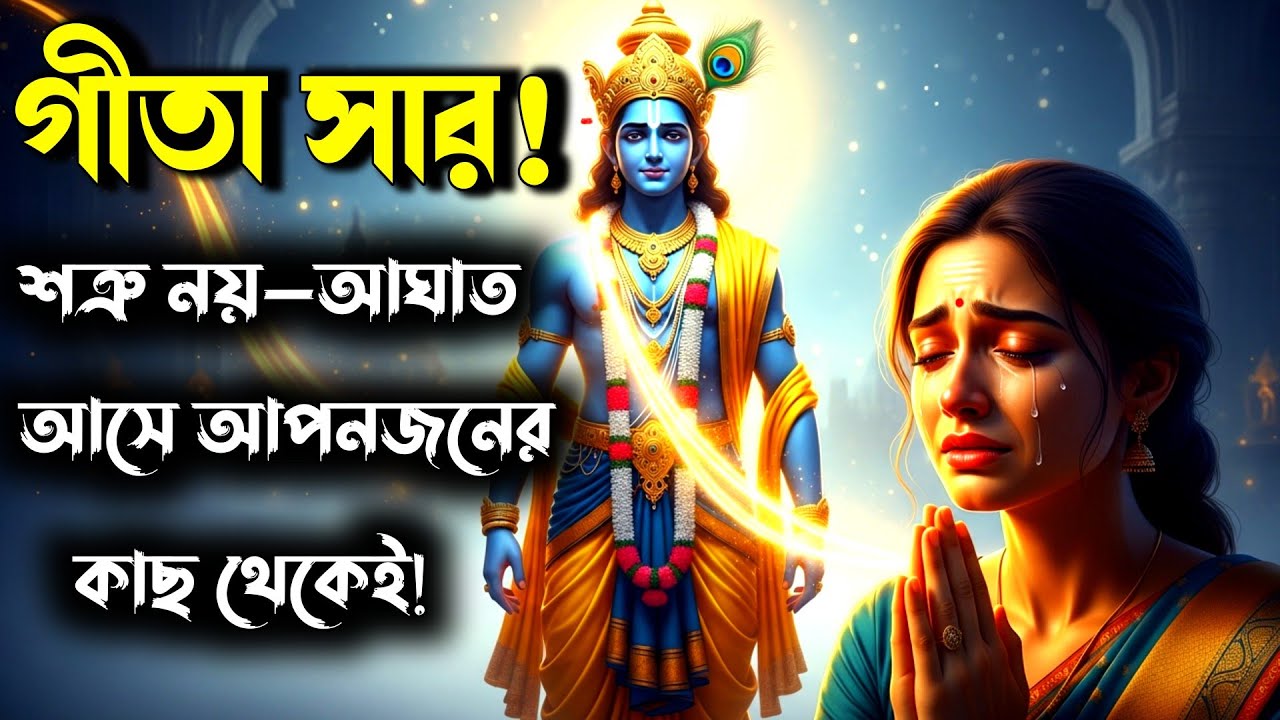 গীতার মাহাত্ম্য!ভালোবাসা থেকেই কেন সবচেয়ে গভীর আঘাত আসে? | শ্রীকৃষ্ণর কঠিন বাণী