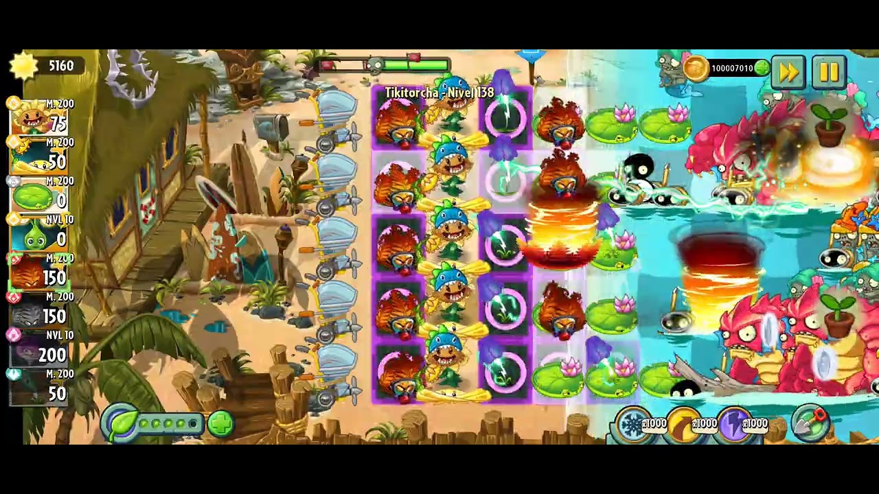 Niveles ♾️  136 al 141 | Playa de la Gran Ola 🌊 | Plantas con maestría 200