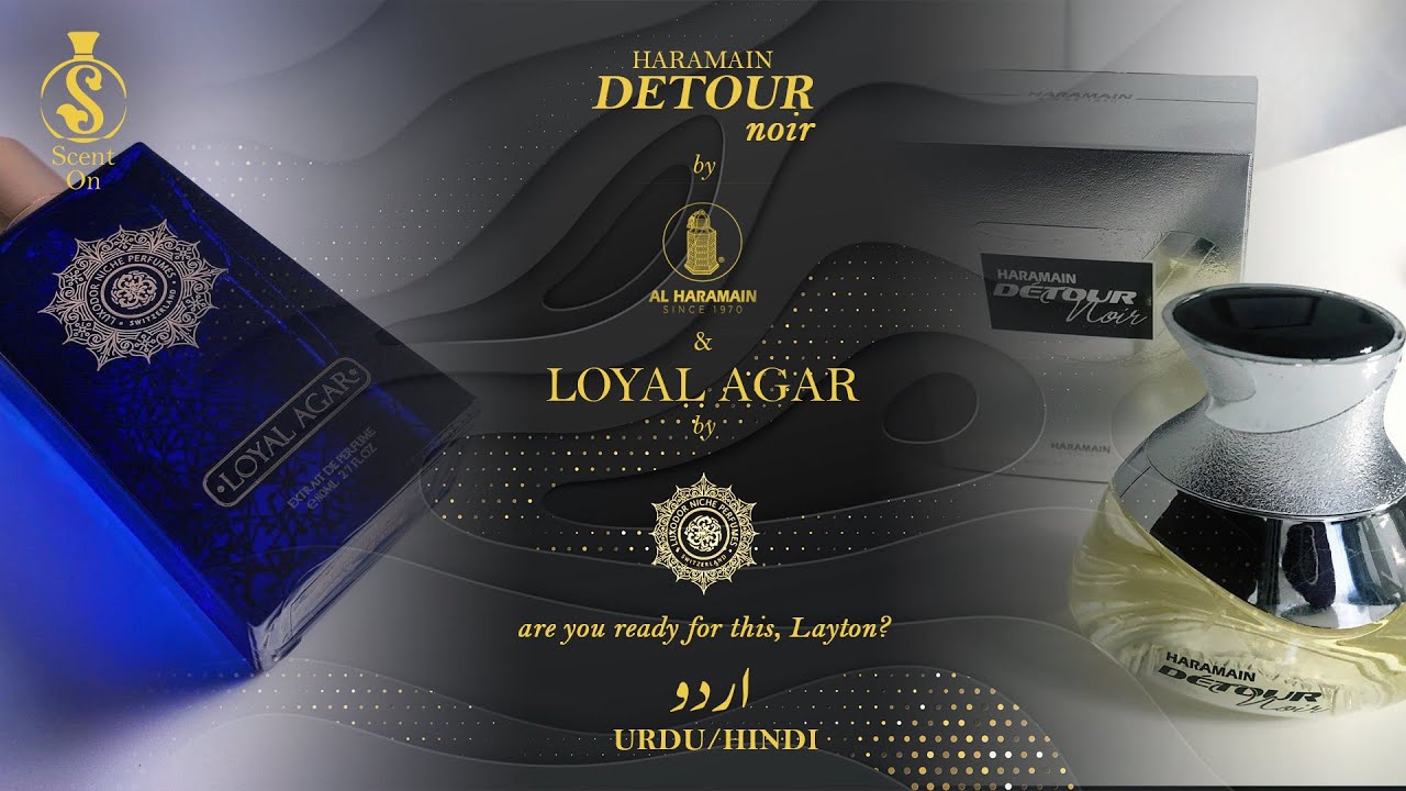 HARAMAIN DETOUR NOIR (AL HARAMAIN)  VS LOYAL AGAR (LUXODOR) | PDM LAYTON inspired | Urdu/Hindi