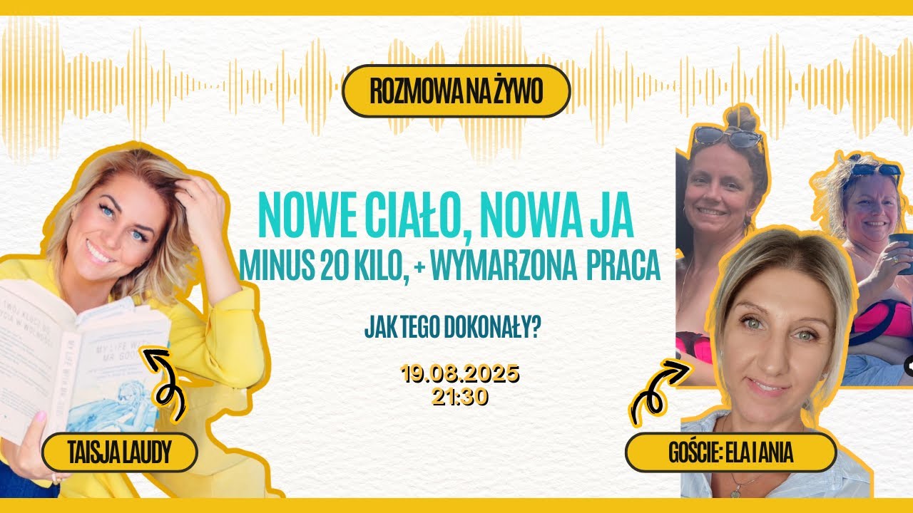 Nowe Ciało, Nowa JA - jak schudłam ponad 20 kilo i ... | Taisja Laudy i goście