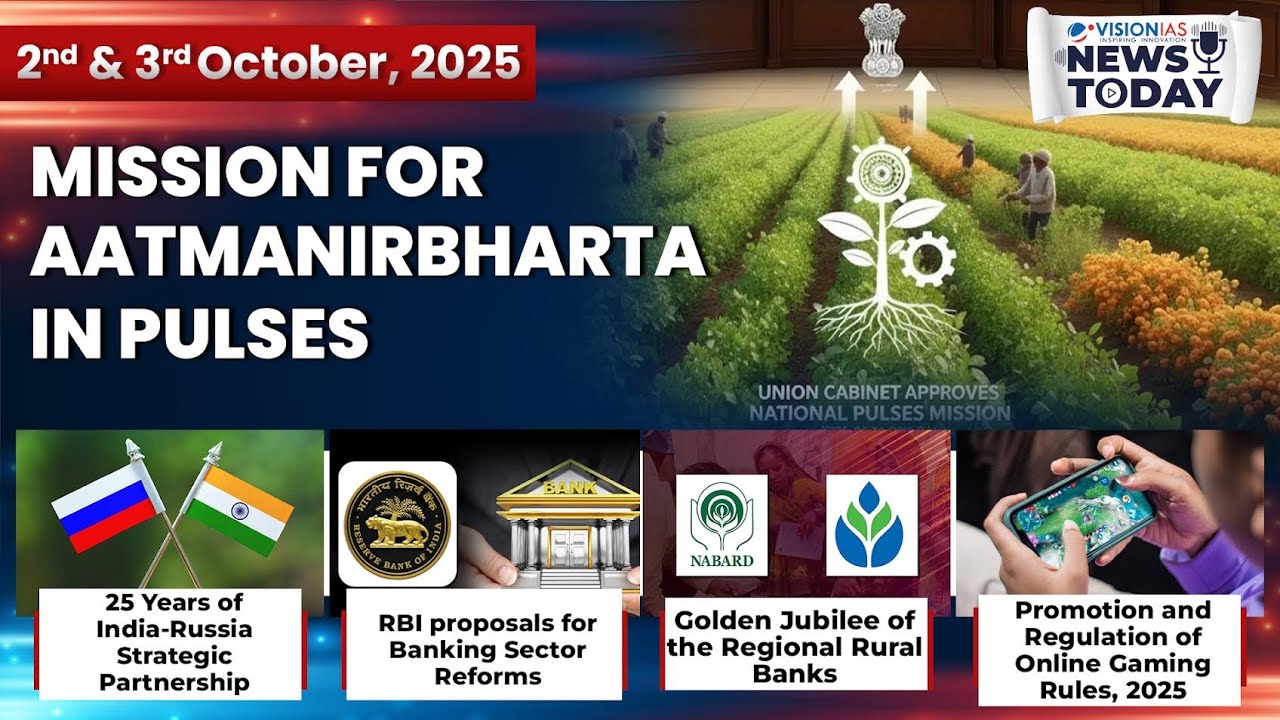 News Today | Daily Current Affairs | 2nd & 3rd October, 2025