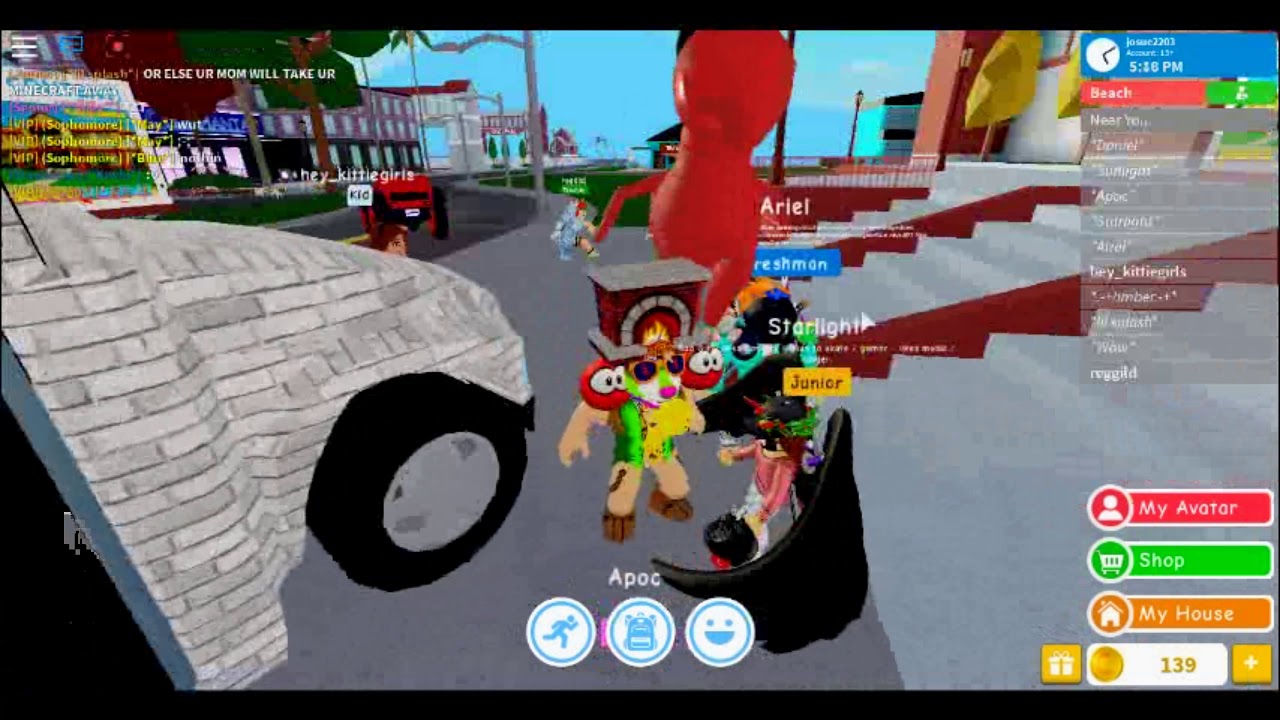 robloxian hs-trolling and telling people to sub