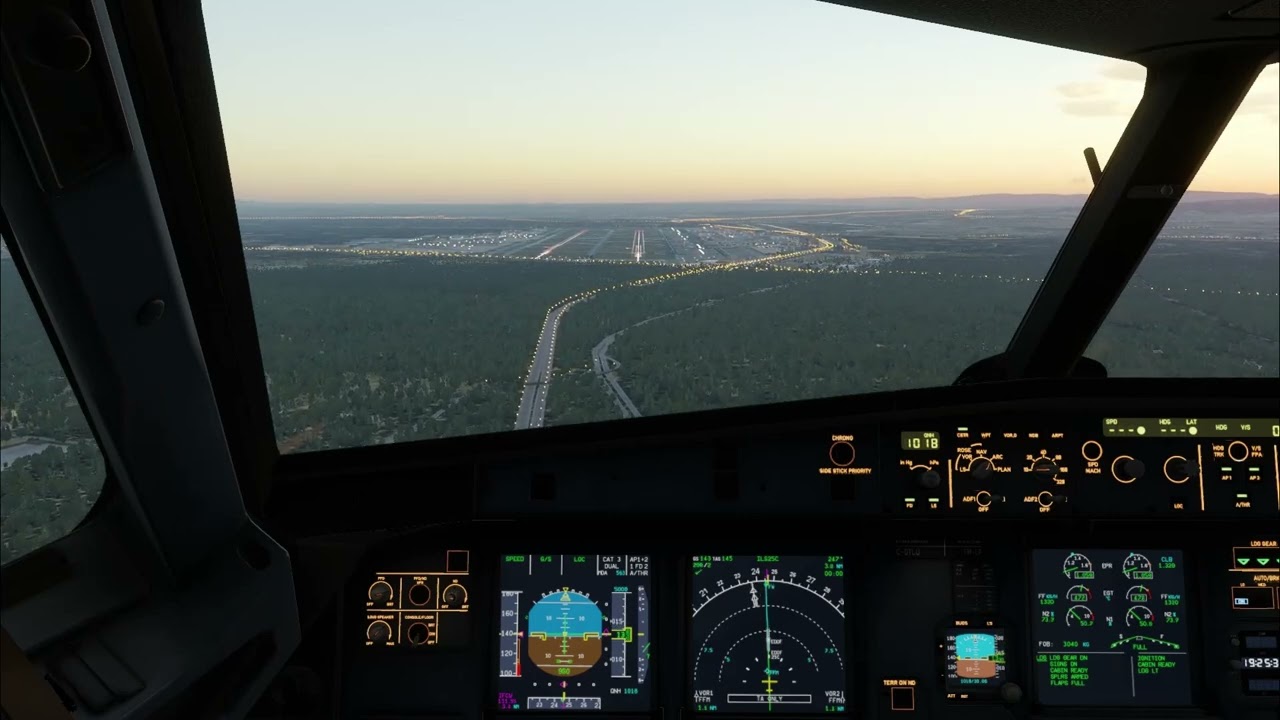 Lufthansa Airbus A321 Landing at Frankfurt Airport | X-Plane 12