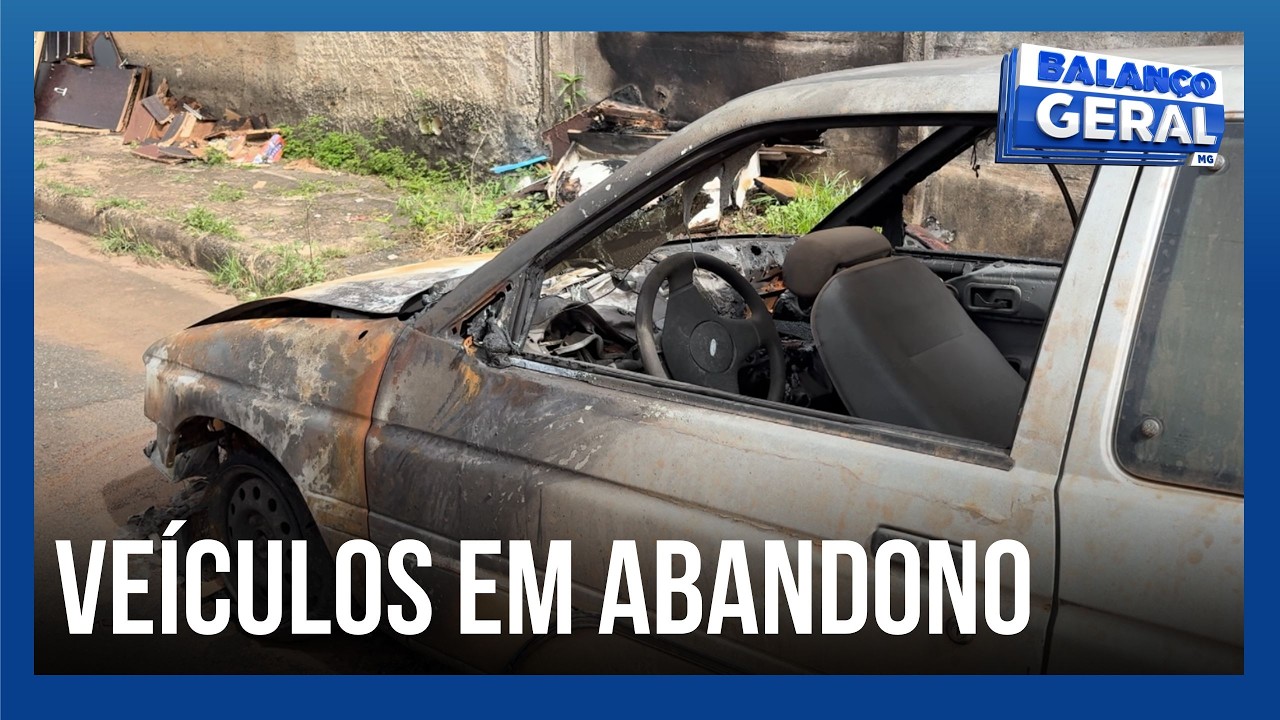 Carros abandonados em Araxá preocupam moradores e viram risco à saúde pública