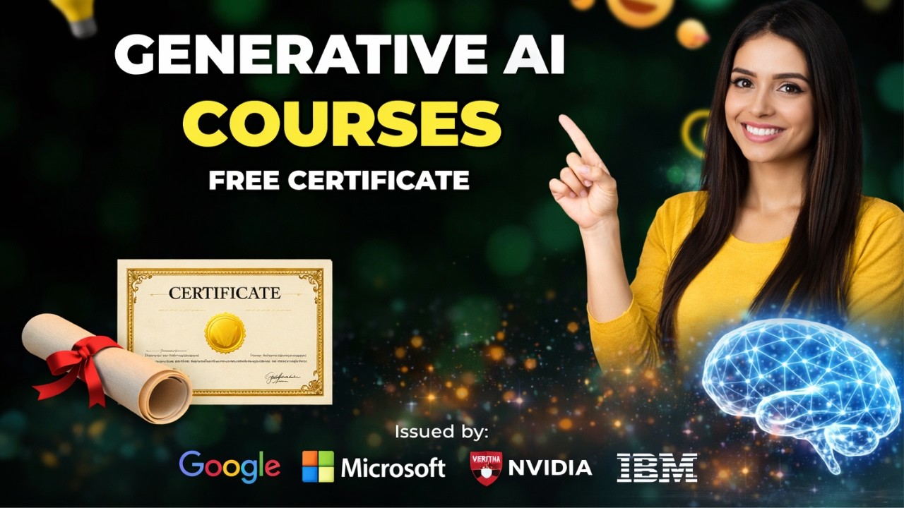 Top Free Generative AI Courses with Certificate | Google, Microsoft, Harvard, IBM