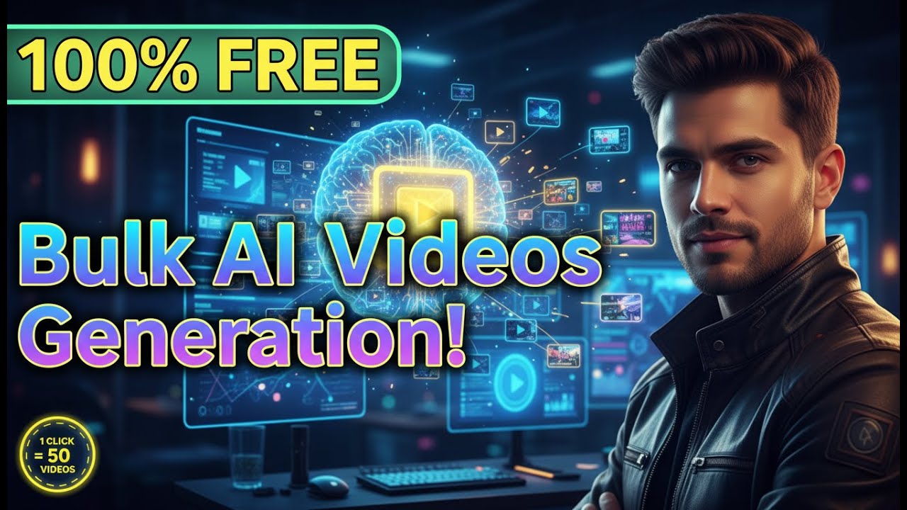 How to Create Unlimited AI Videos in Bulk: Free Text-to-Video Automation Guide (2026) 100% Free