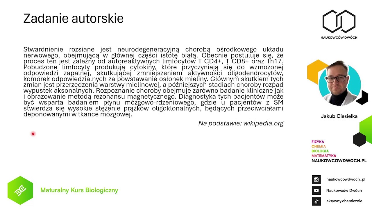 Układ immunologiczny - Analiza arkuszy maturalnych