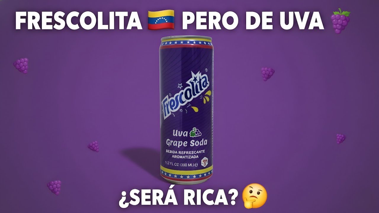 PROBANDO esta FRESCOLITA 🇻🇪 PERO DE UVA 🍇 ¿Y Sera Rica?