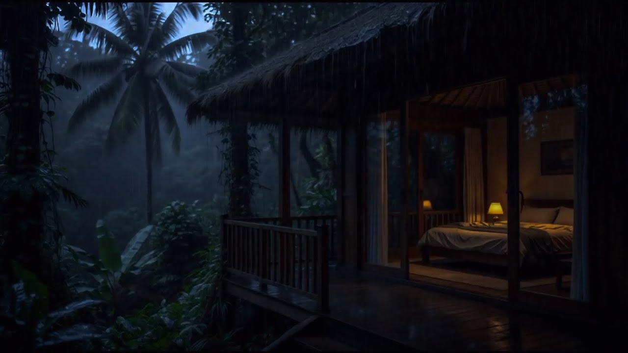 Rain Sounds for Sleeping | Fall Into Deep Sleep with Calm Night Rain White Noise 🌧️💤