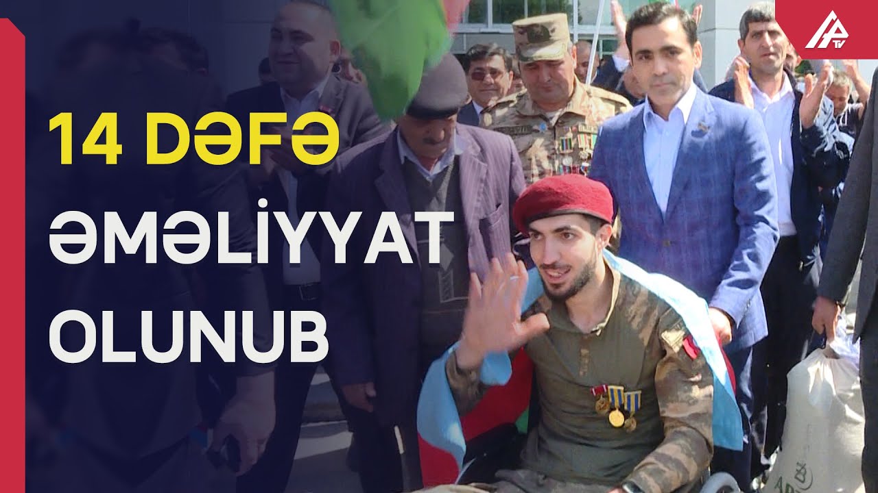 21 ay qardaş ölkədə müalicə alan qazimiz vətənə döndü
