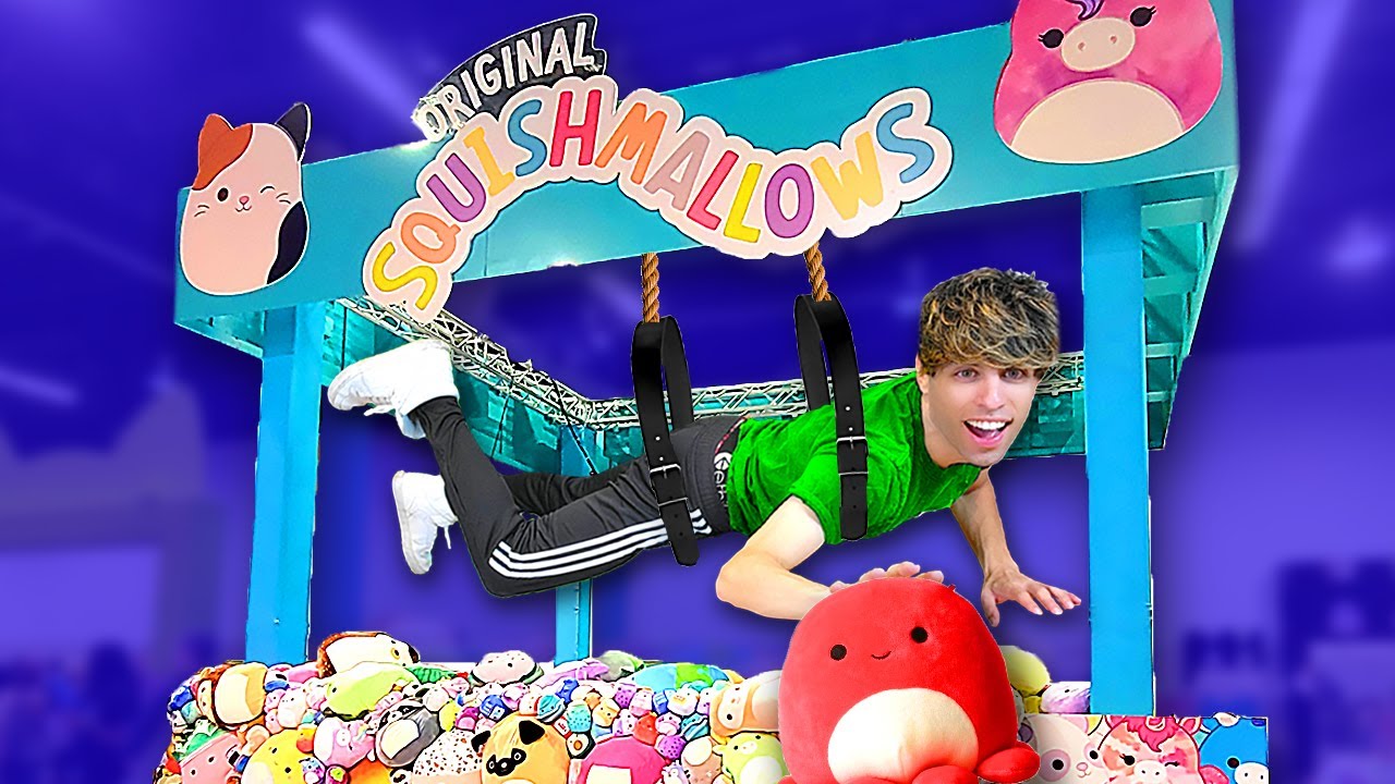GIANT Squishmallow Human Claw Machine!