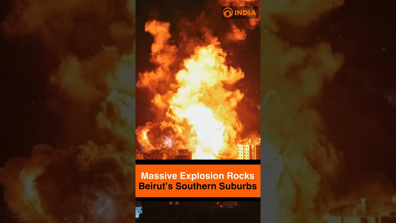 Massive Explosion Rocks Beirut&rsquo;s Southern Suburbs