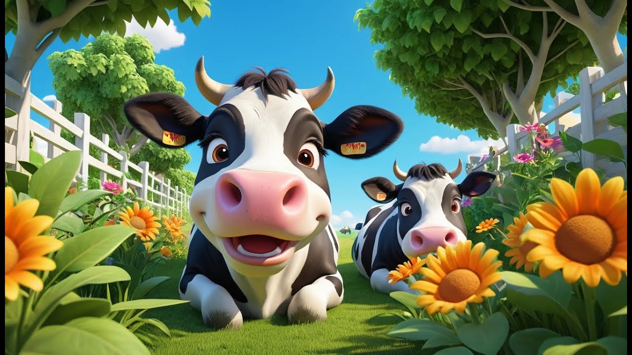 Cows Who Played Hide and Seek | Fun Farm Song for Kids | Hide and Seek Adventure