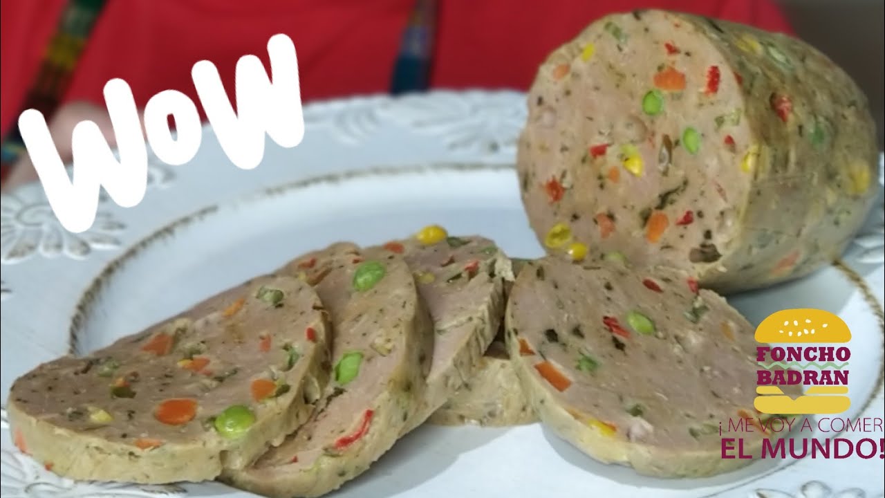 como hacer un rollo con POLLO y VEGETALES