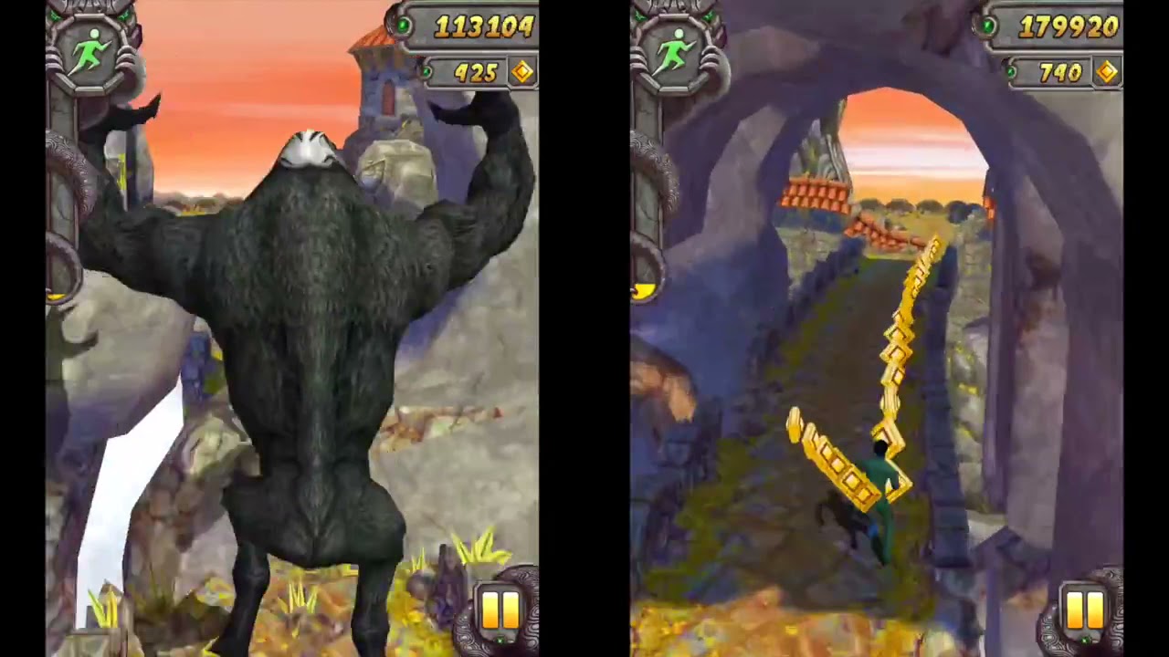 Temple Run backwards
