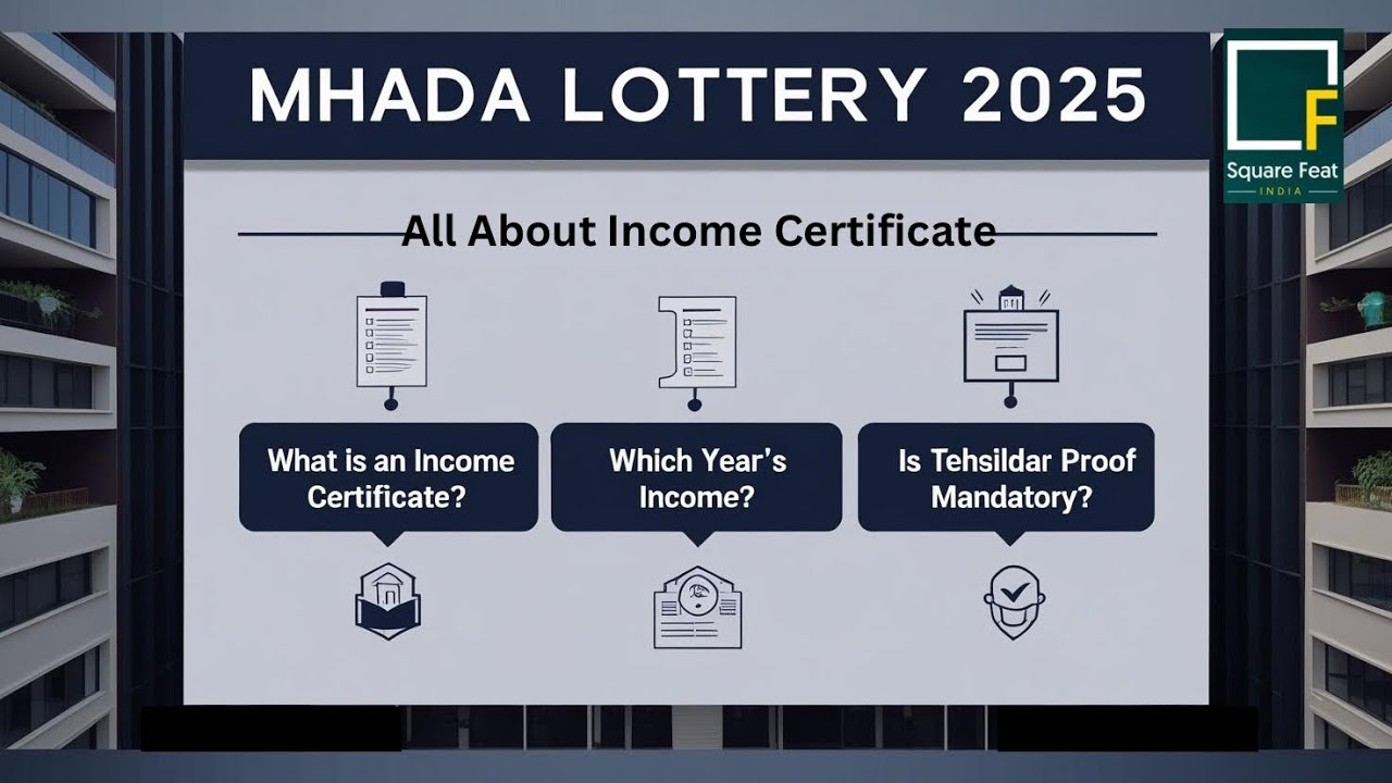 MHADA Lottery Income Certificate Explained | Which Year’s Income is Valid?
