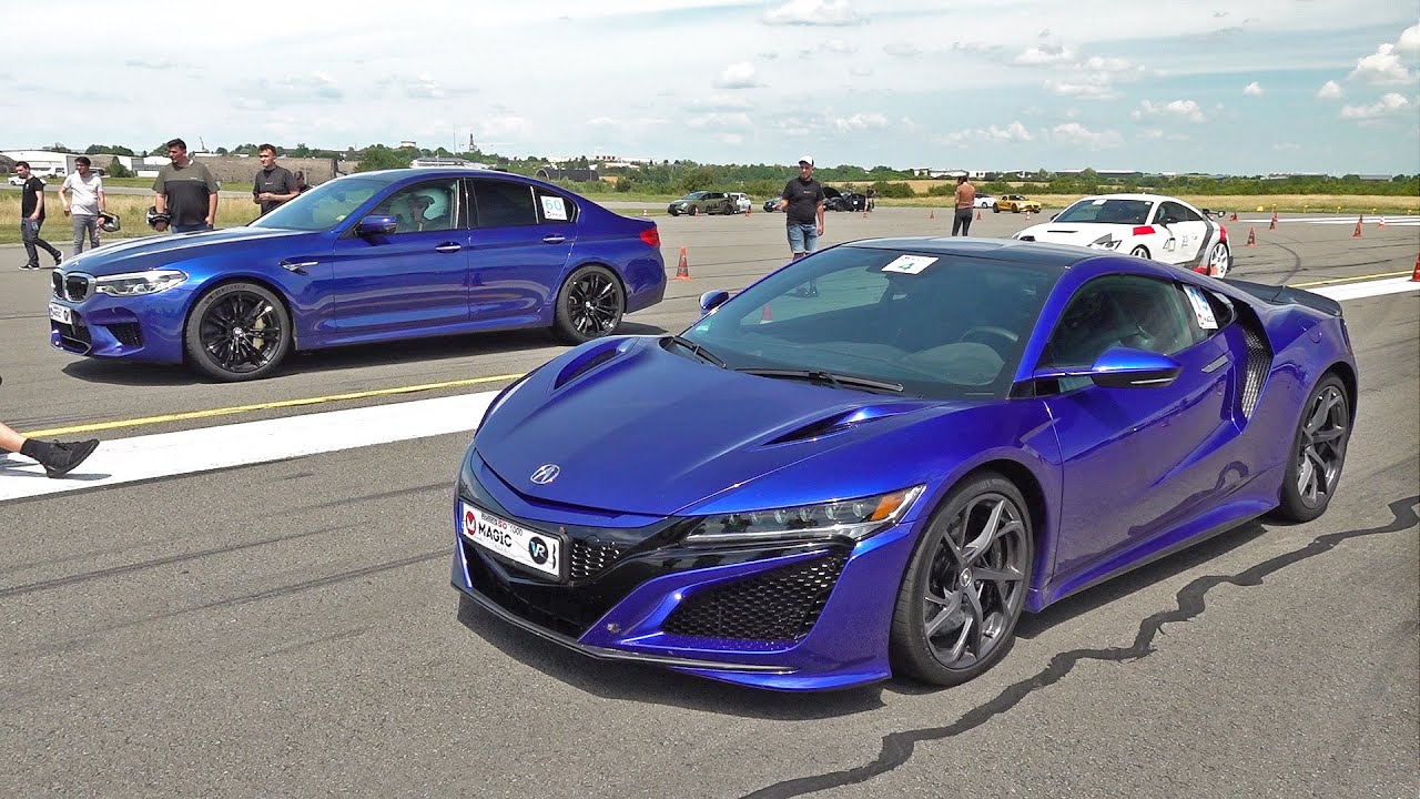 Ascura NSX (650HP) vs BMW M5 F90 (600HP) vs Toyota Supra Mk4 Turbo (1000HP) vs Audi RS7 (650HP)