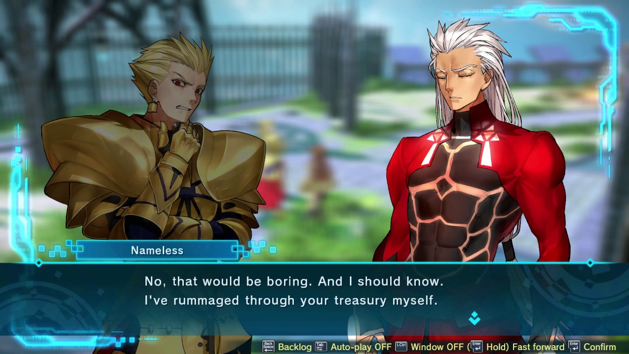 Fate/Extella Link - Базовые диалоги Nameless (EMIYA)