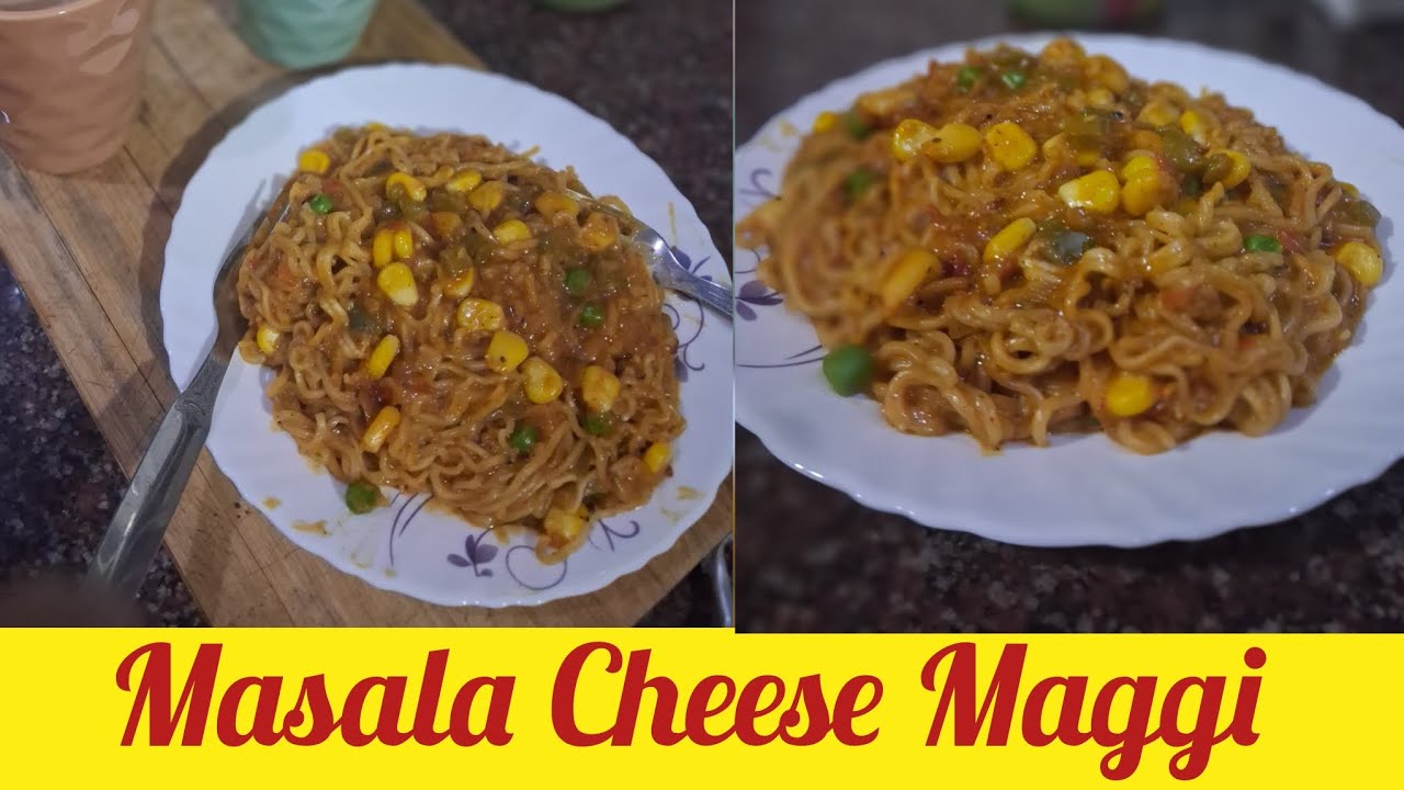 Masala Cheese Maggi | Cheese Maggi Recipe 