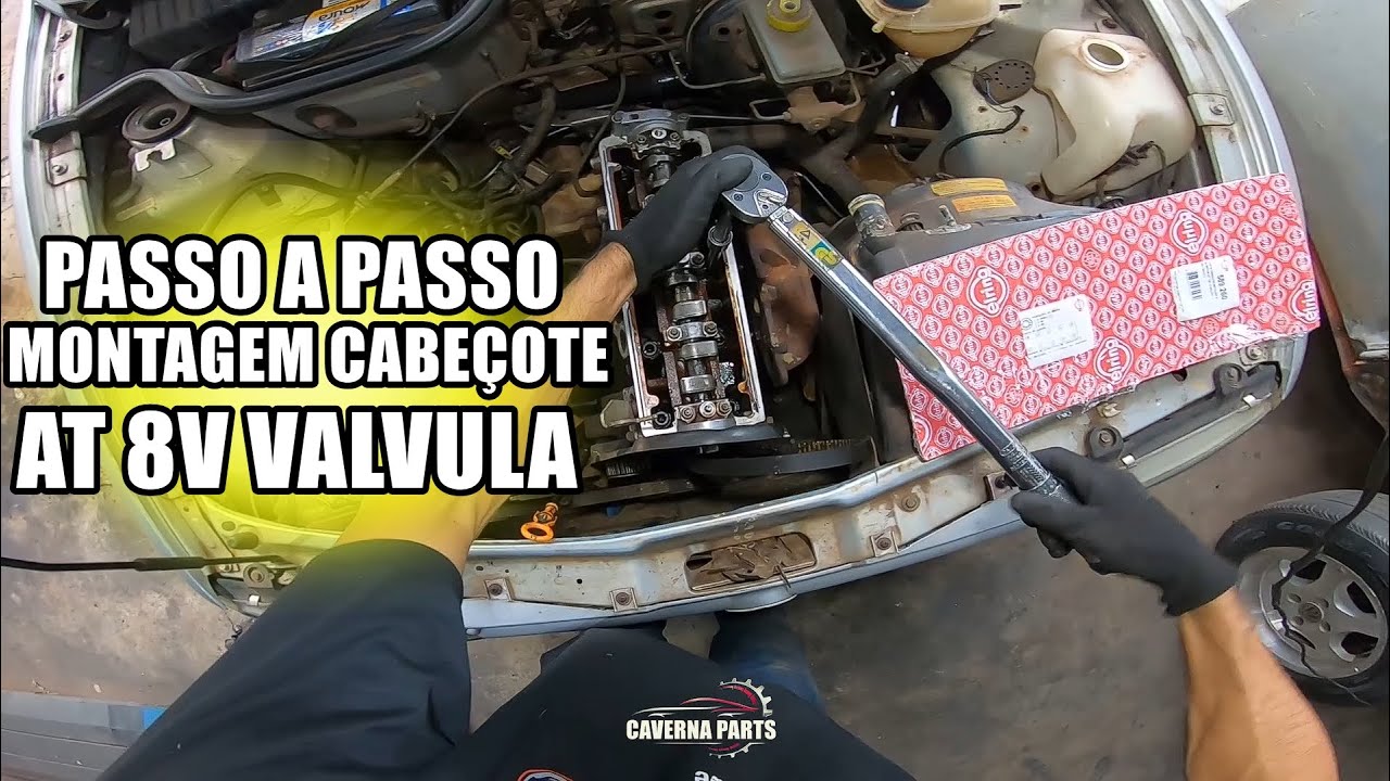 COMO MONTAR CABEÇOTE DO MOTOR AT 8 VALVULA GOL PARATI SAVEIRO PASSOA PASSO 2026 TORQUE PONTO CORREIA