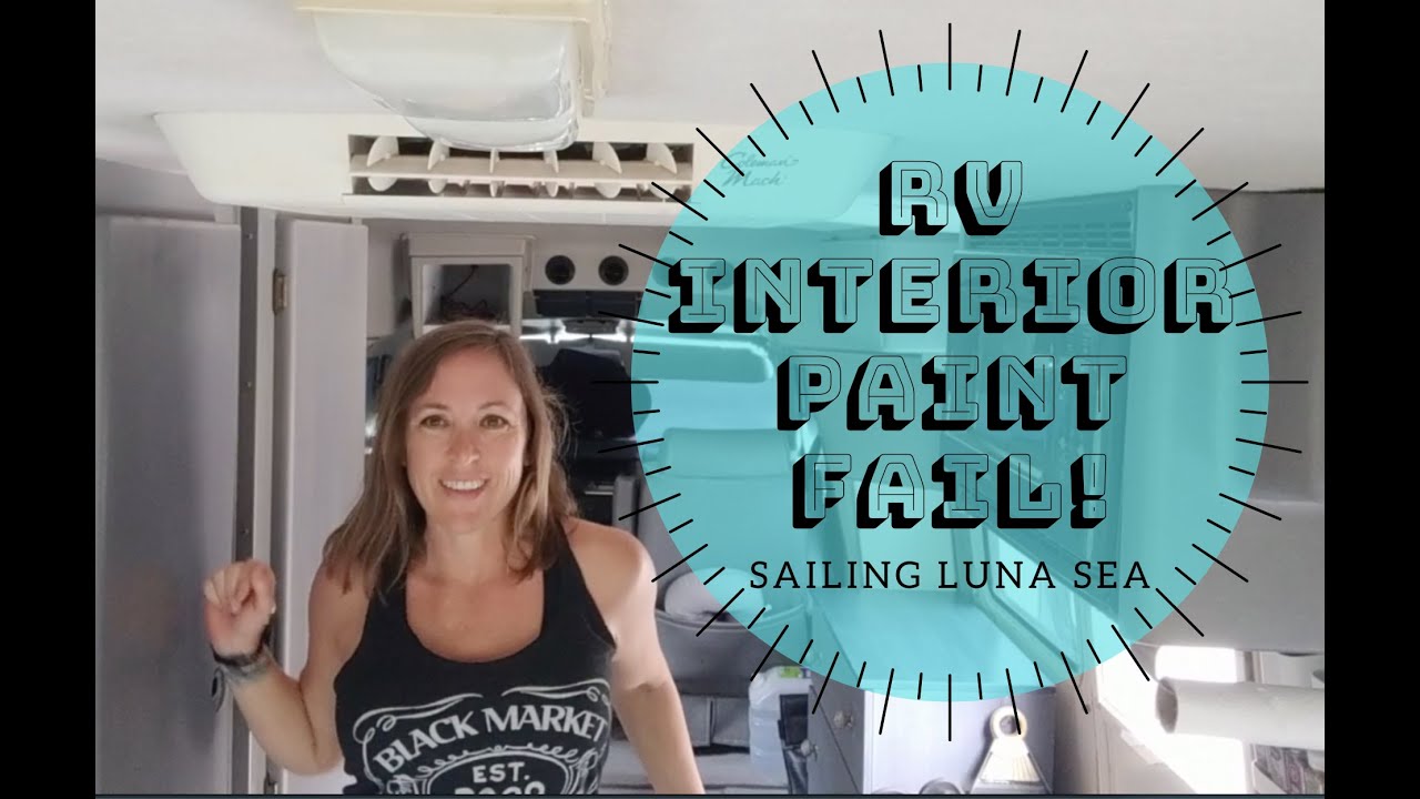 1999 Rialta QD RV Interior Paint Fail | Sailing Luna Sea RV Edition | S3 E2 | Full Time Travel Blog