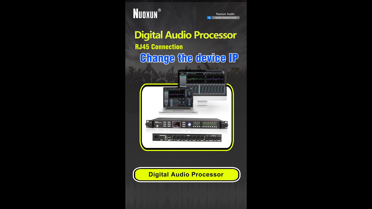 How to connect the software program with speaker management by RJ45