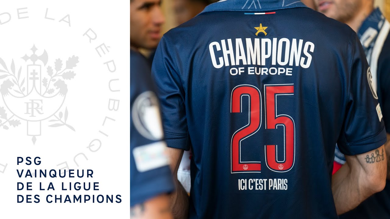 PSG, vainqueur de la Ligue des Champions : le discours du Président Emmanuel Macron.