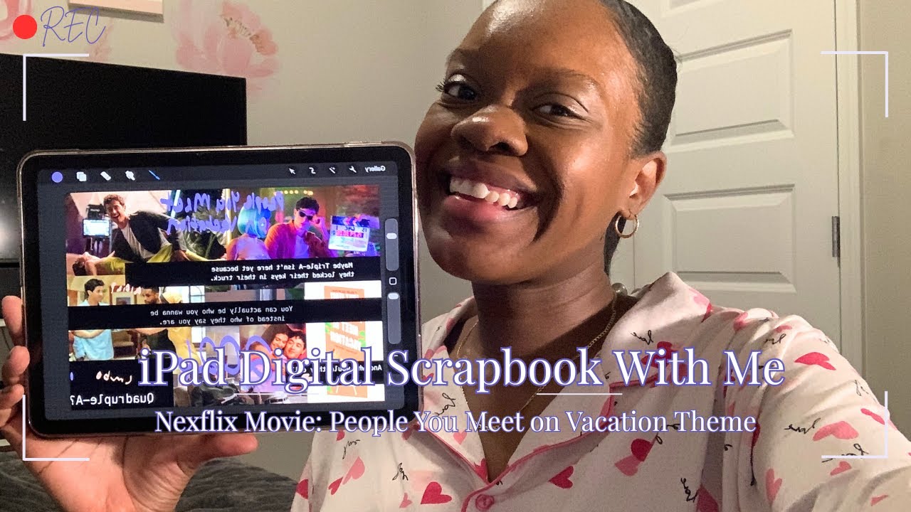 Digital Scrapbooking on my Purple iPad Air | Theme? People You Meet on Vacation | 2026 Cozy Hobby ✨