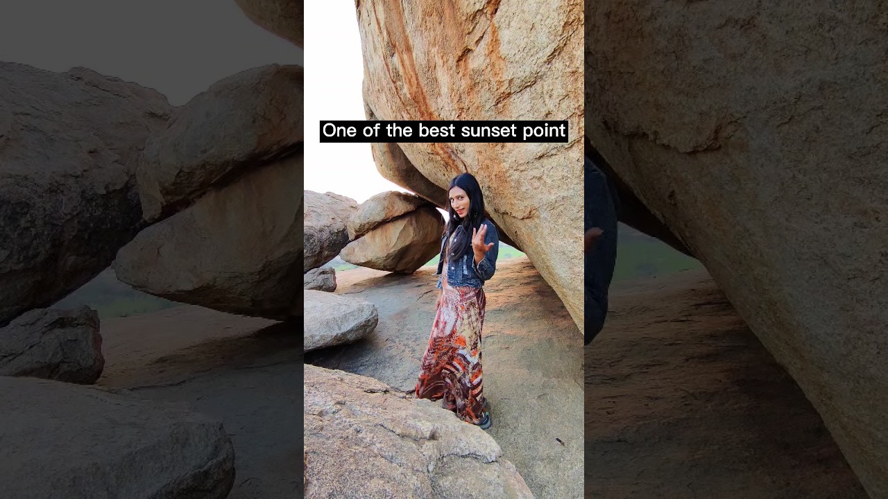 Best sunset point in Hampi | Places to visit in Hampi | Bala Hanuman Temple #hampi #travelfitnancy