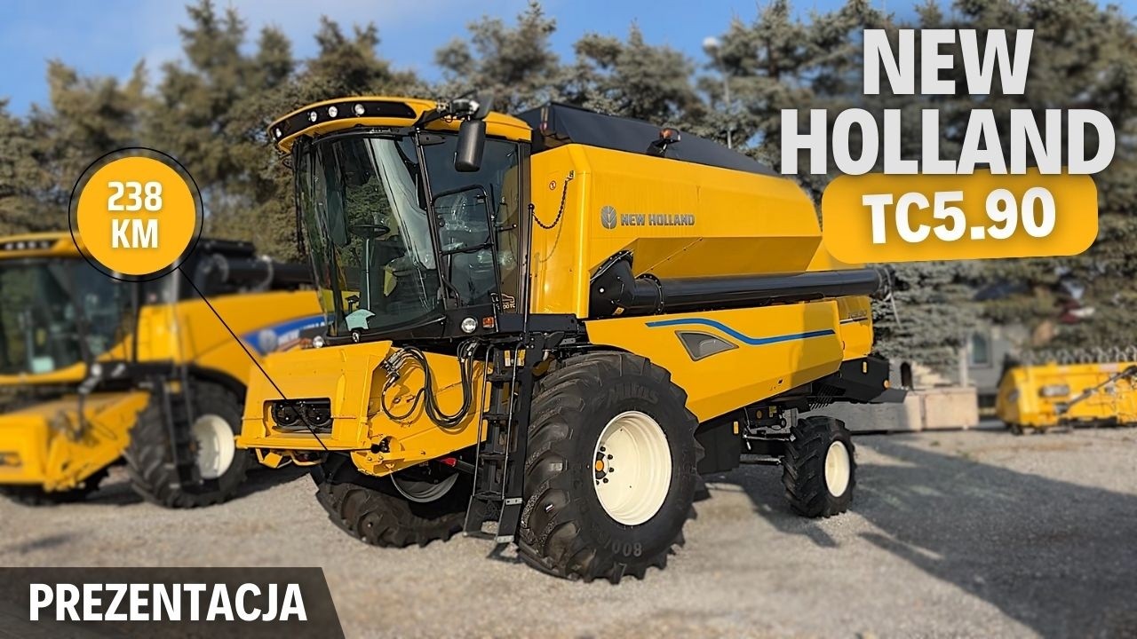 NEW HOLLAND TC5.90 - prosty kombajn idealny w górski teren | Prezentacja / test kombajnu