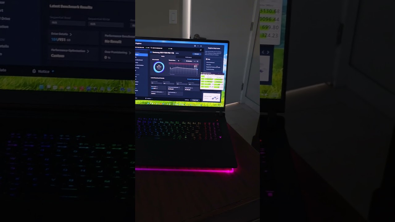 Samsung 9100 Pro speeds on Asus ROG Strix Scar 2025! #pciegen5 #ssd #Thunderbolt5