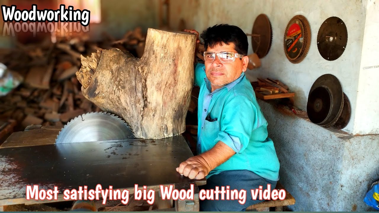 Most satisfying big Wood cutting video | wood cutting | Wood cutting skills | trending | viral