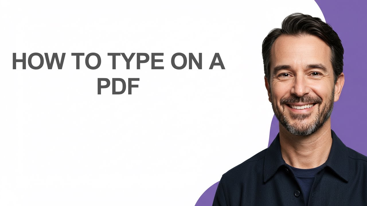 How To Type On A PDF - KevinHowTo