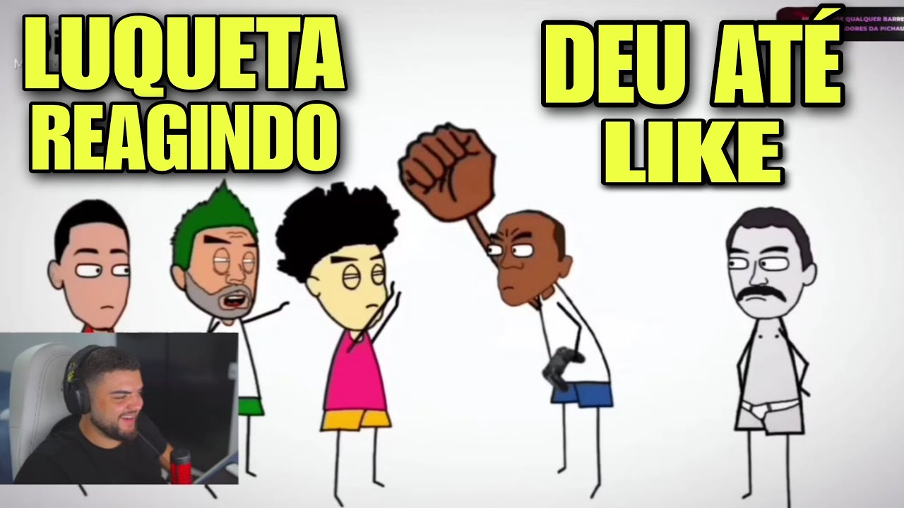 LUQUETA REAGINDO ANIMA&Ccedil;&Atilde;O DO CJ E PAULINHO O LOKO DEU AT&Eacute; LIKE KKKK