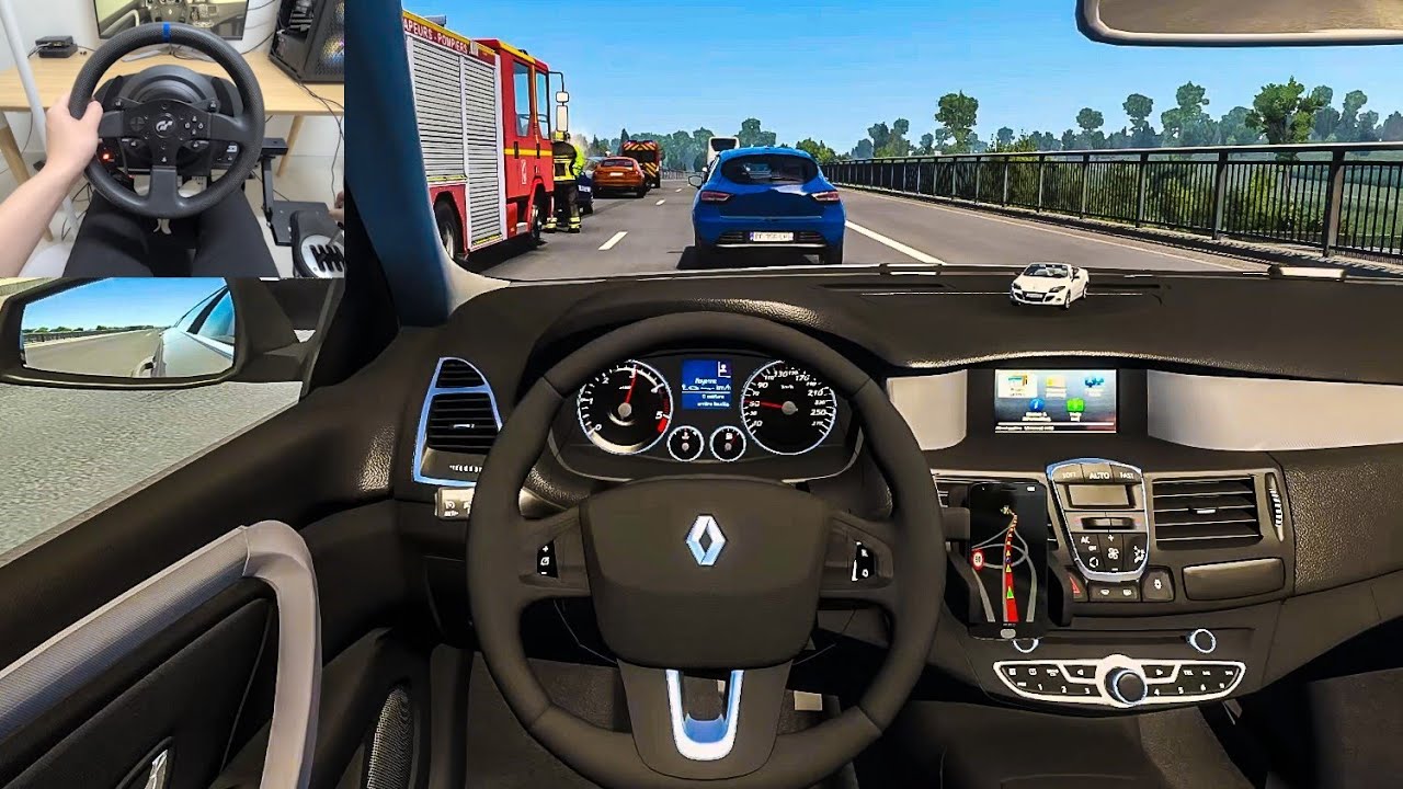 Euro Truck Simulator 2 - Renault Laguna 3 2015 [Steering Wheel Gameplay]