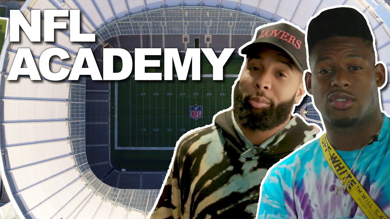 Odell Beckham Jr. & Juju Smith-Schuster Visit the NFL Academy