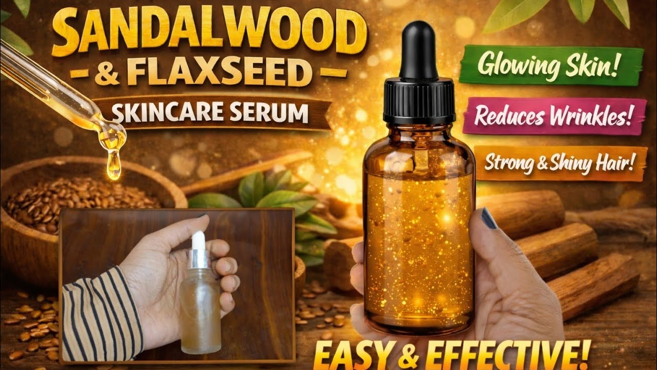 Homemade Chemicalfree Sandalwood&Flaxseed Serum 100%Organic #foryou 