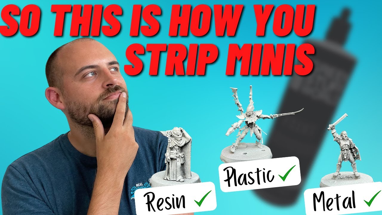 How to Strip Paint from Minis- Resin, Metal and Plastic! Fast and Safe!