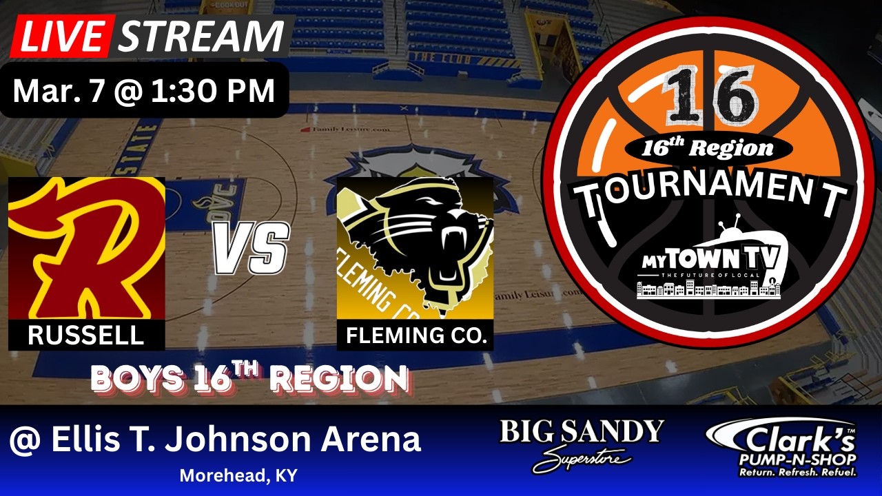 Boys 16th Region Basketball Tournament - Russell vs Fleming County