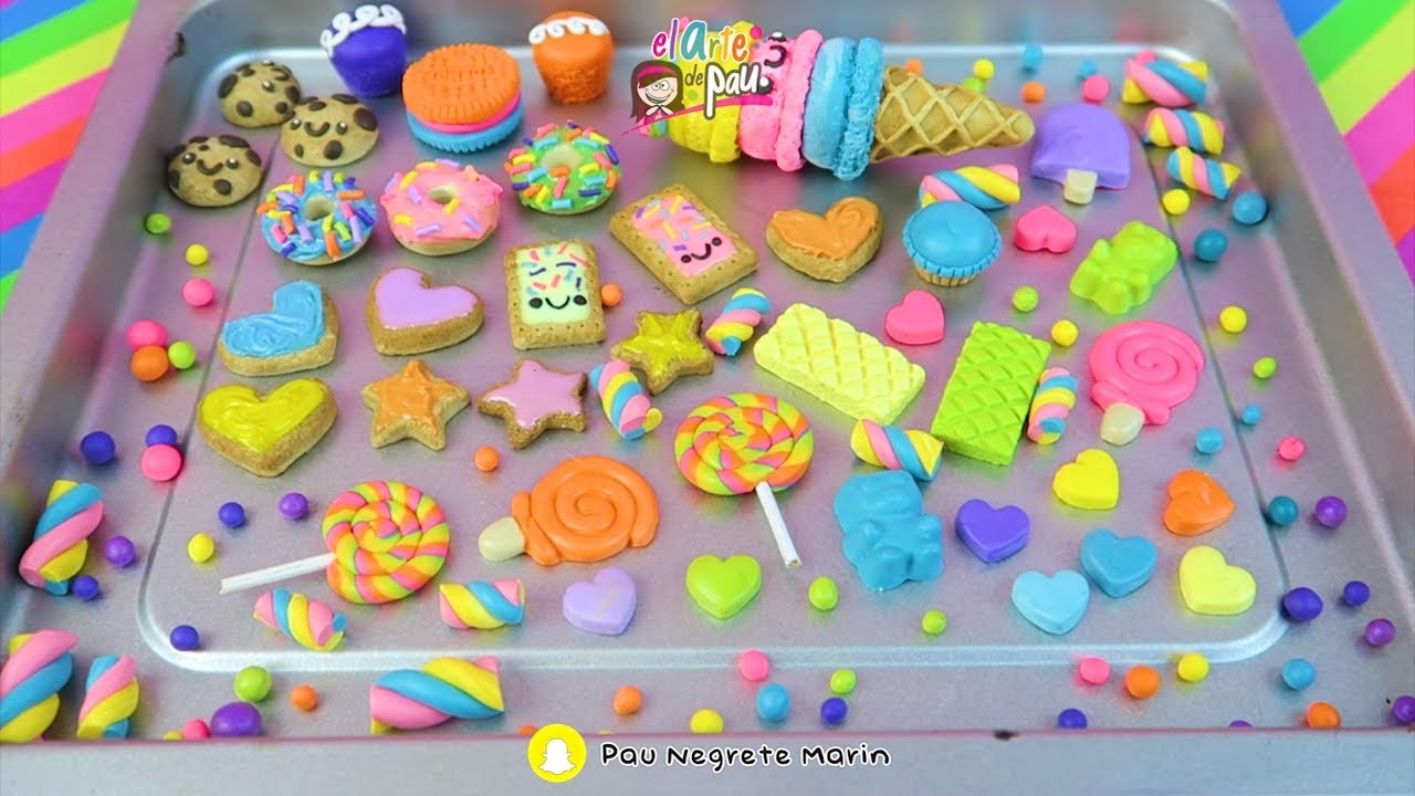 MAS DE 30 DULCES PARA DECODEN  ⭐El Arte de Pau⭐ Arcilla Polimerica / Porcelana fria