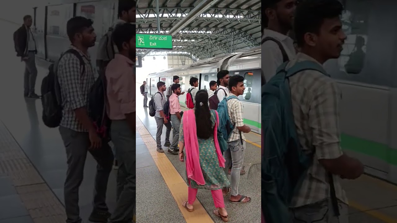 Silk Institute metro train arrived jalahalli cross metro station#like #share#subscribe #viral