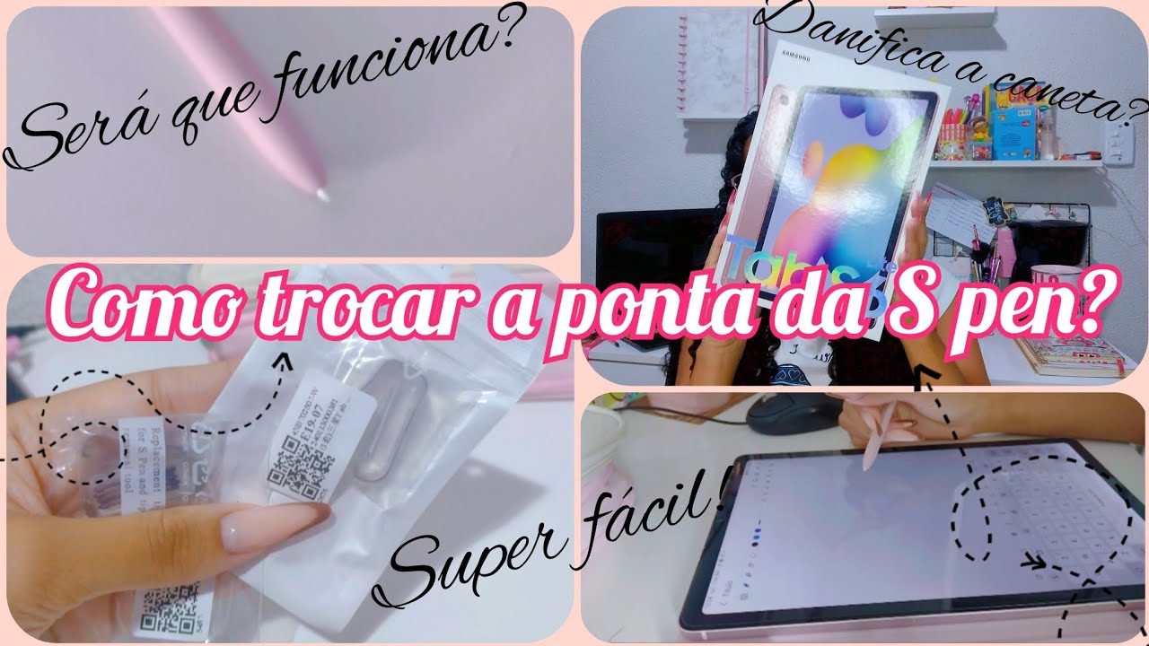 COMO TROCAR A PONTA DA S PEN??? TAB S6 LIGHT, SERA QUE FUNCIONA? #tabs6lite