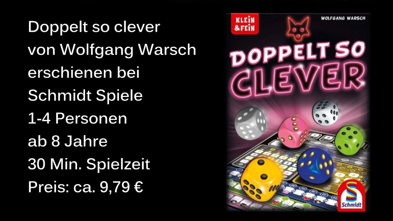 Doppelt so clever von Wolfgang Warsch - Brettspiel -  Review inkl. Let´s Play - Die Brettspieltester