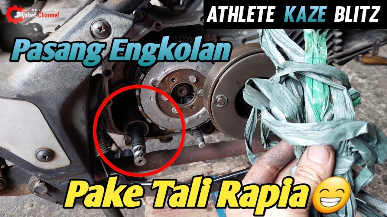 CARA MENYUSUN. MENGGANTI. MEMASANG PER ENGKOLAN KAWASAKI ATLET. KAZE R ATAU BLITZ