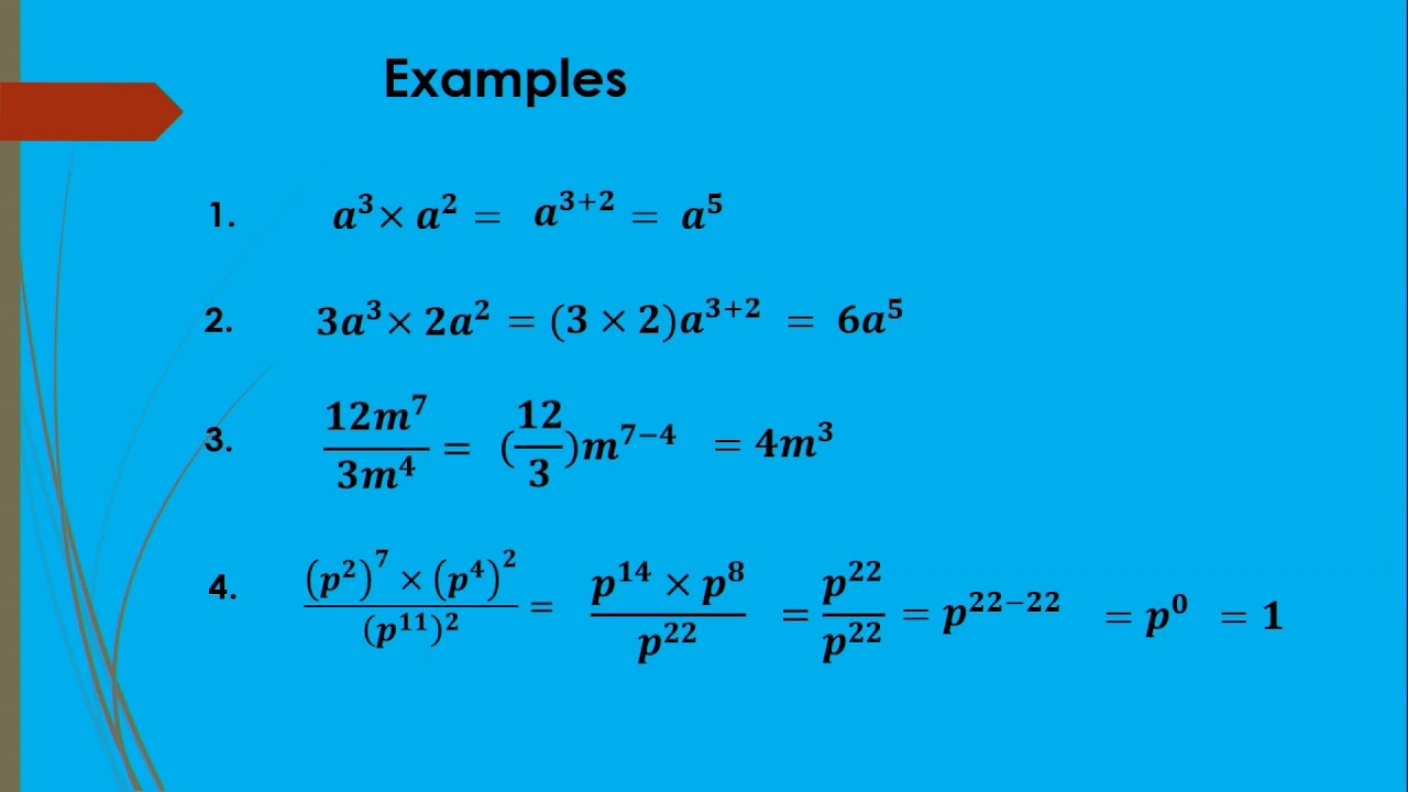 Mathematics  G9  Indices Pt 1