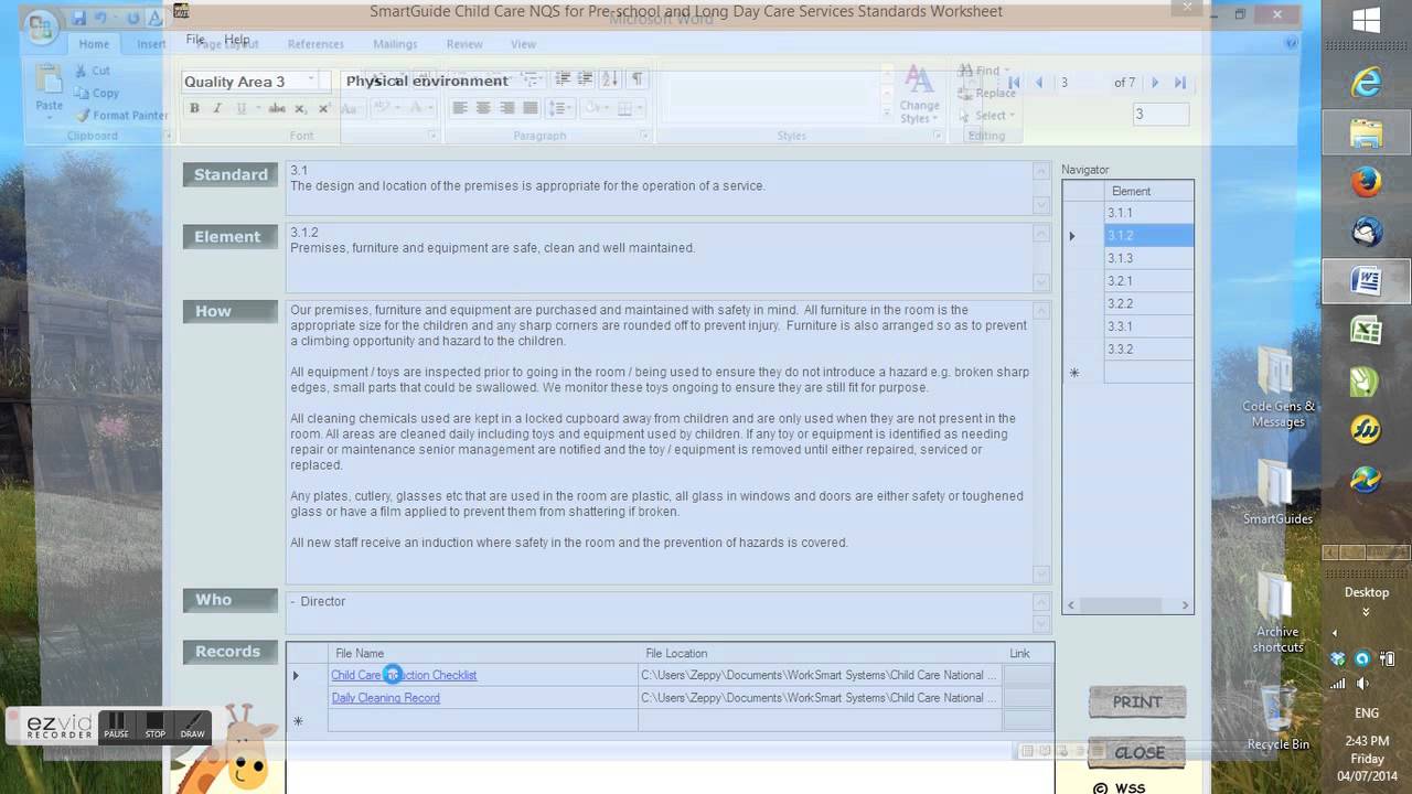 Child Care SmartGuide Demo