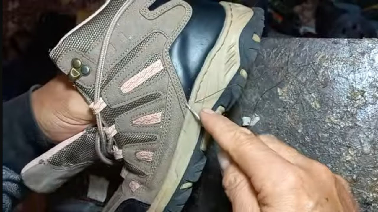 Como pegar y coser las suelas de "TR"