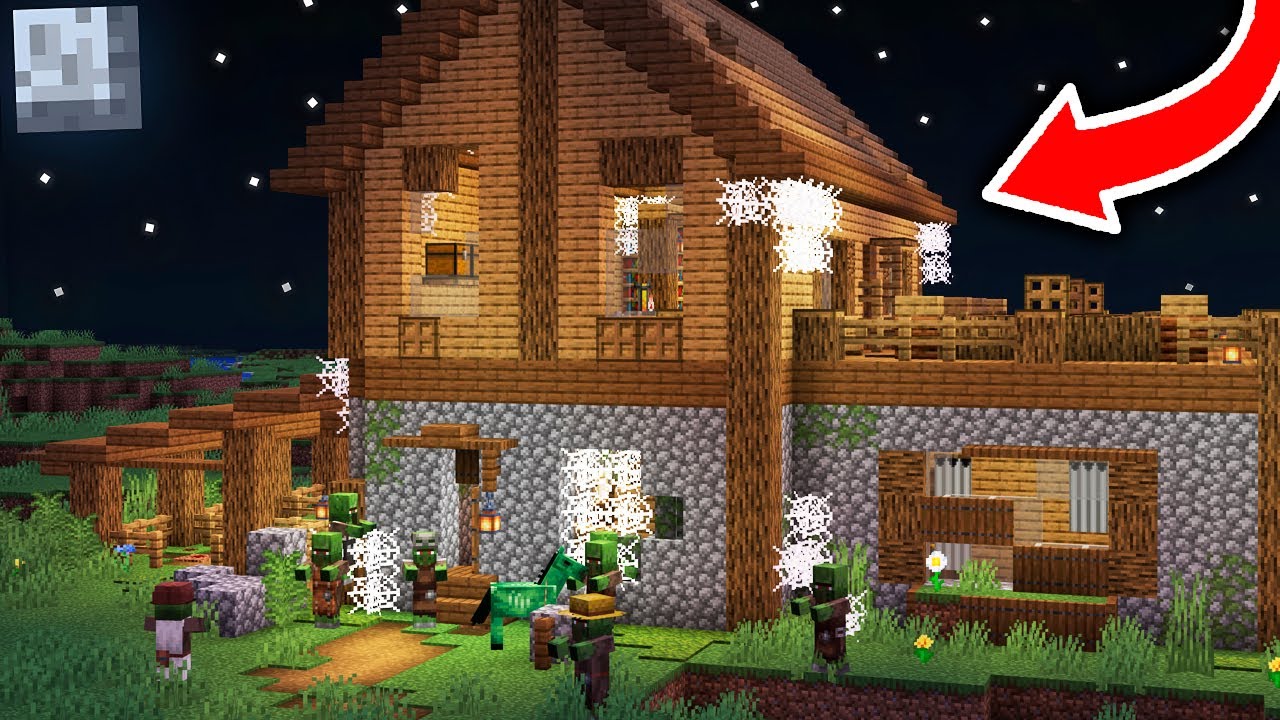 SOBREVIV&Iacute; 100 D&Iacute;AS en una CASA ABANDONADA en MINECRAFT! 😱