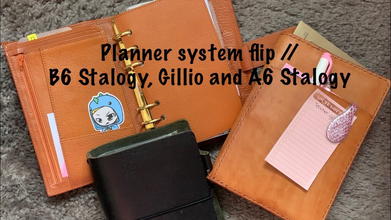 Система планировщиков Flip // B6 Stalogy, Gillio и A6 Stalogy // Розовый планировщик Girl